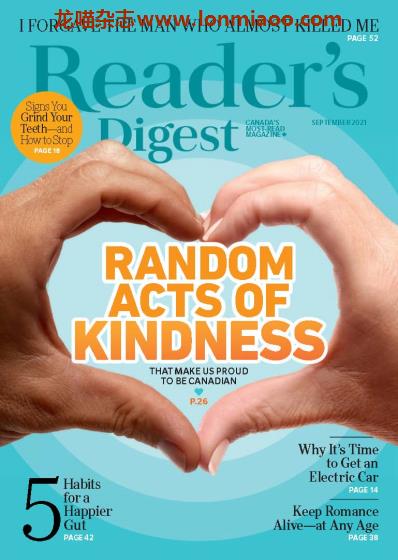 [加拿大版]Reader’s Digest 读者文摘PDF电子杂志 2021年9月刊